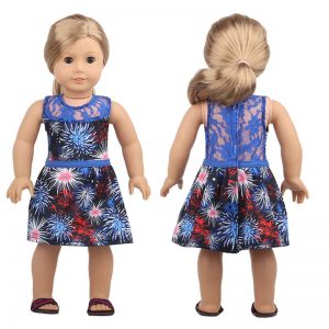 18 inch doll clothes doll fireworks printing CL-0217插图