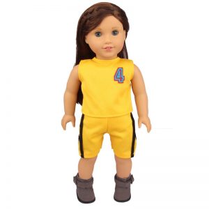18 inch doll clothes doll  yellow doll sportswear CL-0231插图2