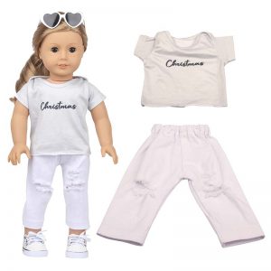 18 inch doll clothes doll white sports cover CL-0232插图