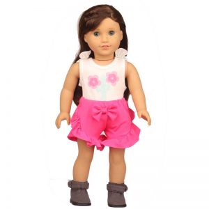 18 inch doll clothes doll rose flower summer suit CL-0235插图2