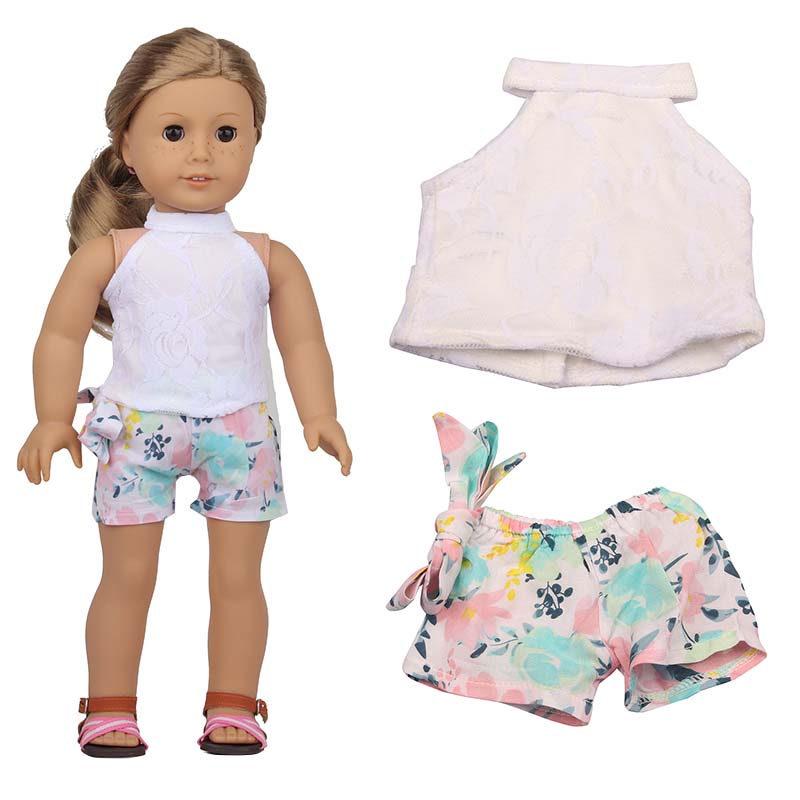 18 inch doll clothes doll neck-hanging tops and bottoms-CL-0202插图