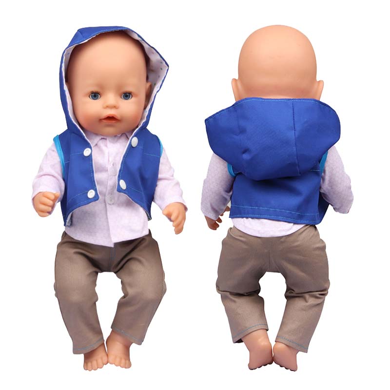 18 inch doll clothes doll Blue Jacket Suit -CL-0208插图2