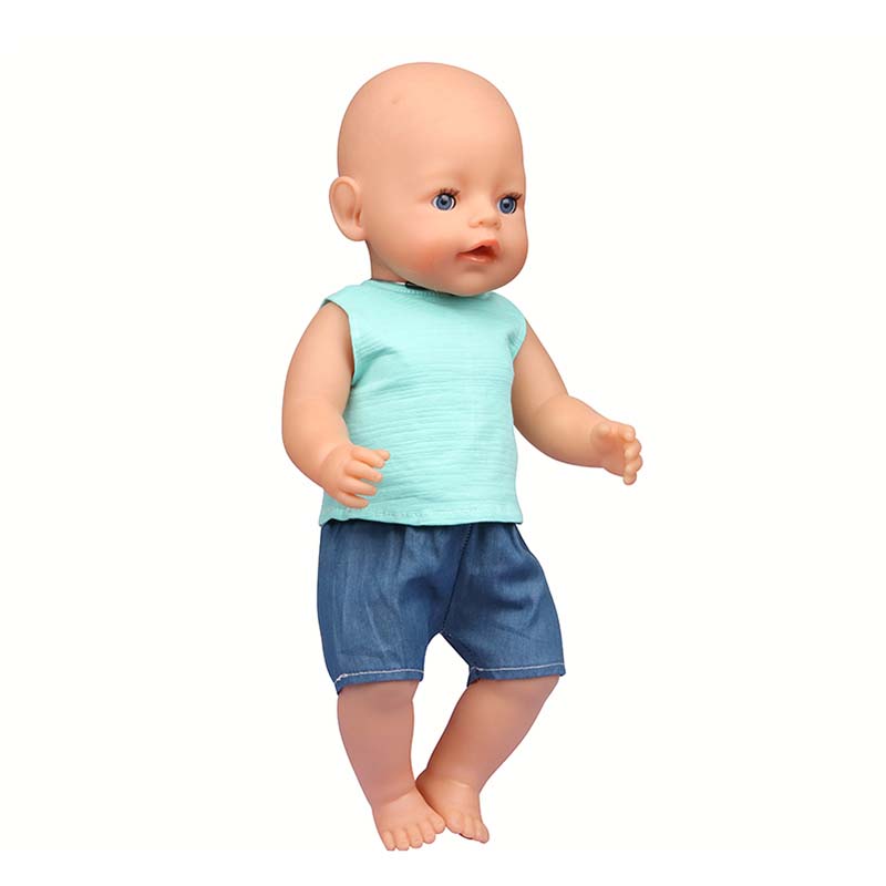 18 inch doll clothes doll green sleeveless sweatshirt-CL-0209插图5