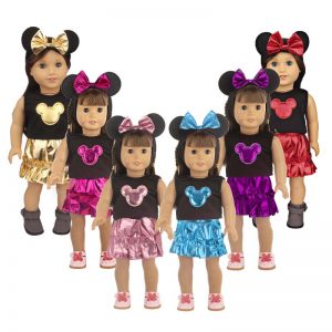 18 inch doll clothes doll animal ear suit CL-0230插图