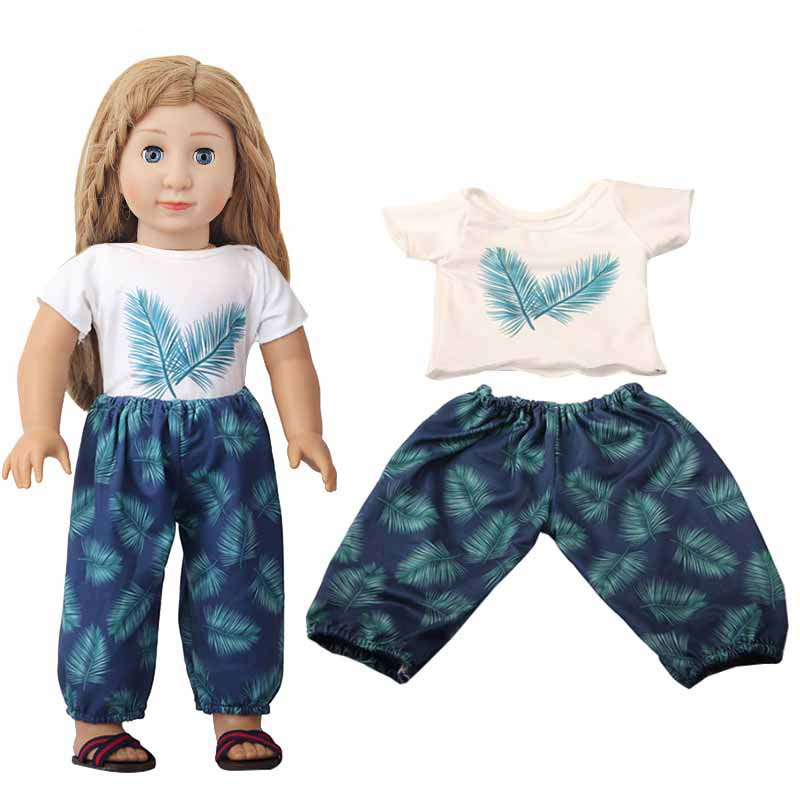18 inch doll clothes doll leaf set summer sets vacation style straw hat set -CL-0211插图2