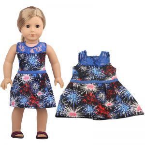 18 inch doll clothes doll fireworks printing CL-0217插图1
