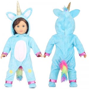 18 inch doll clothes doll unicorn pajamas CL-0233插图5