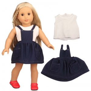 18 inch doll clothes doll strap skirt suit CL-0234插图1