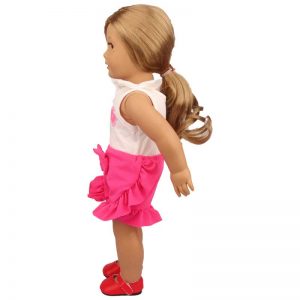 18 inch doll clothes doll rose flower summer suit CL-0235插图3
