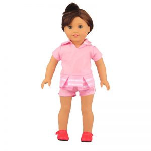 18 inch doll clothes pink short sleeve suit sailor suit CL-0241插图4