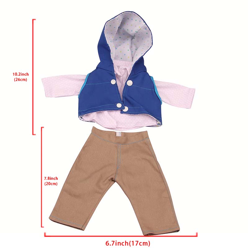 18 inch doll clothes doll Blue Jacket Suit -CL-0208插图4