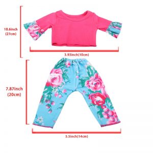 18 inch doll clothes doll  bight color printing suit CL-0214插图4