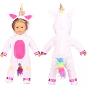 18 inch doll clothes doll unicorn pajamas CL-0233插图4