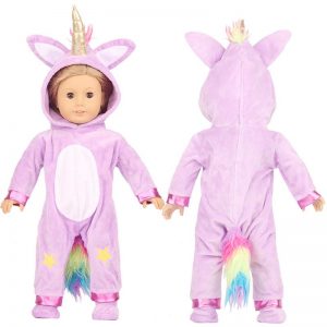 18 inch doll clothes doll unicorn pajamas CL-0233插图3