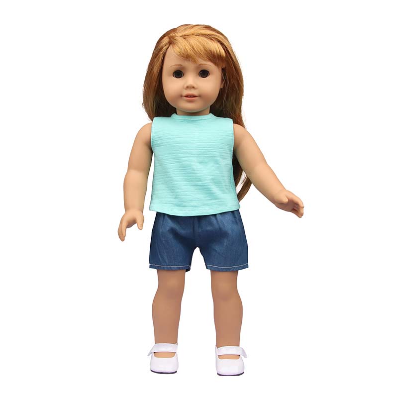 18 inch doll clothes doll green sleeveless sweatshirt-CL-0209插图8