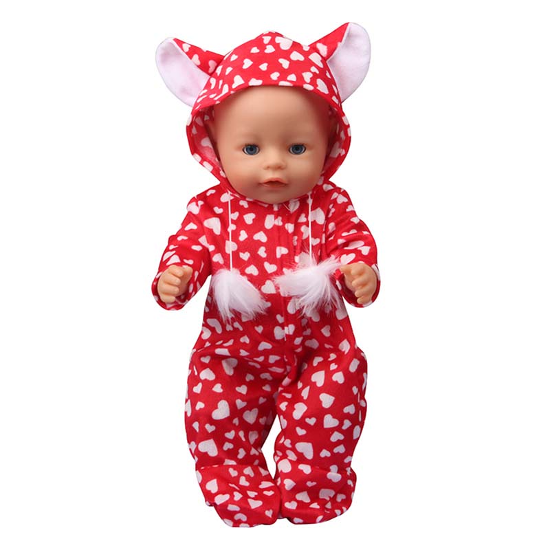 18 inch doll clothes doll littered with love little fox bodysuit (without doll)-CL-0210插图4