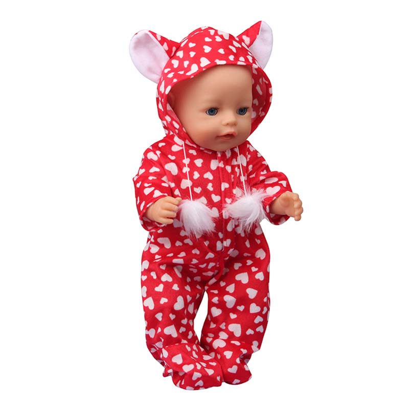 18 inch doll clothes doll littered with love little fox bodysuit (without doll)-CL-0210插图5