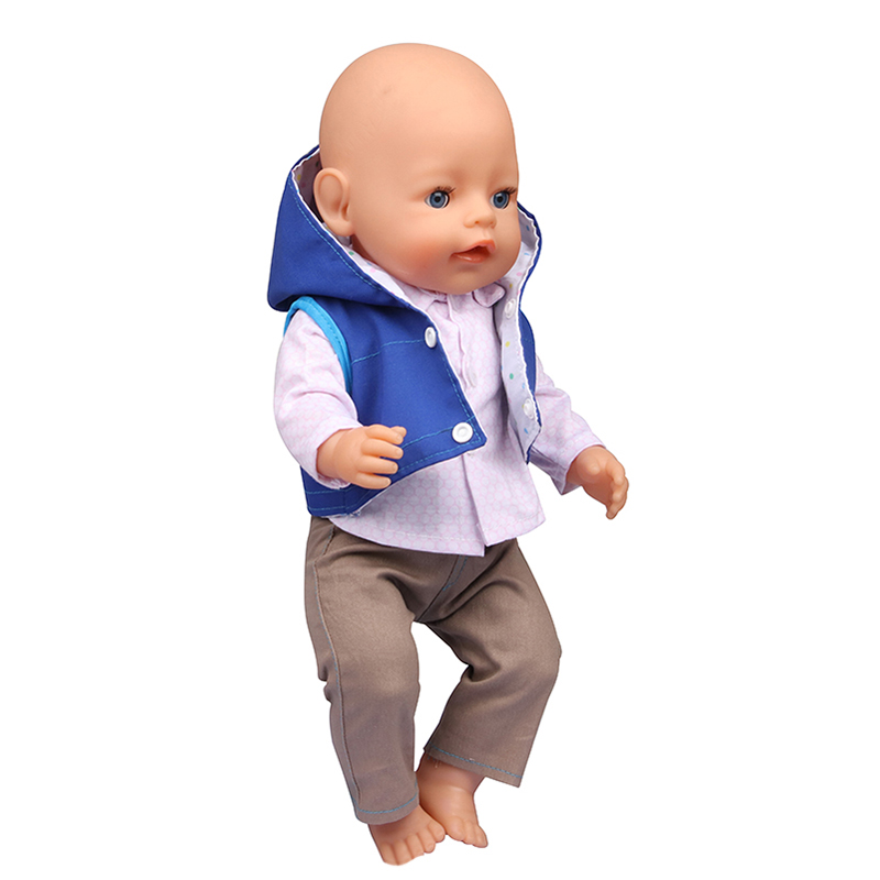 18 inch doll clothes doll Blue Jacket Suit -CL-0208插图7
