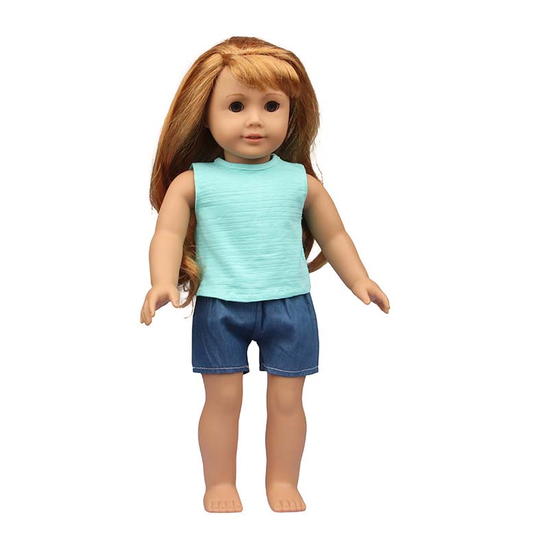 18 inch doll clothes doll green sleeveless sweatshirt-CL-0209插图9