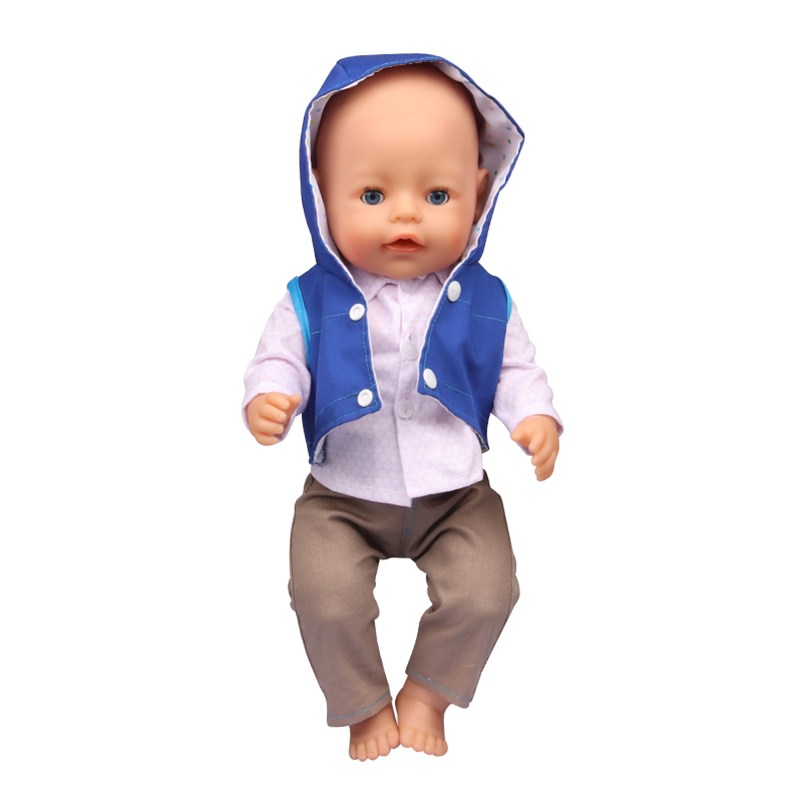 18 inch doll clothes doll Blue Jacket Suit -CL-0208插图6