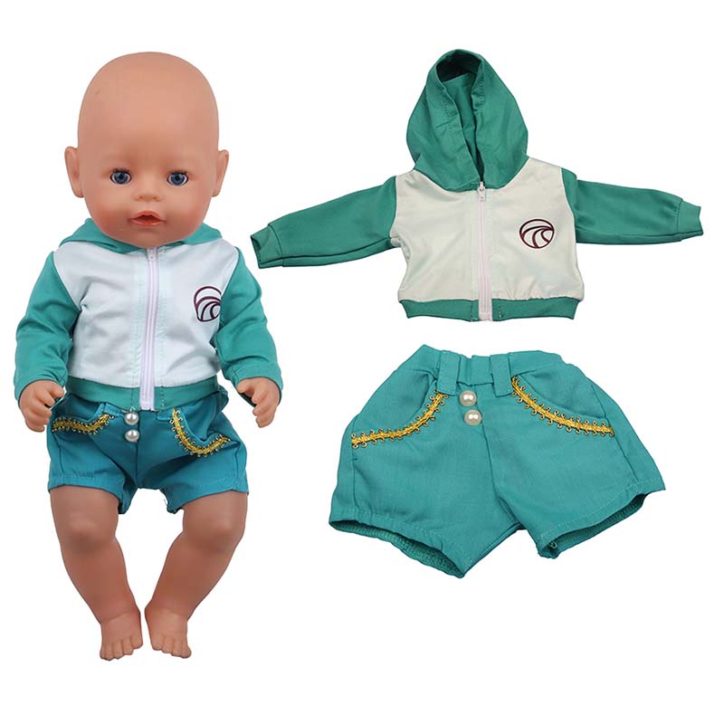 18 inch doll clothes doll  green sportswear -CL-0194插图1