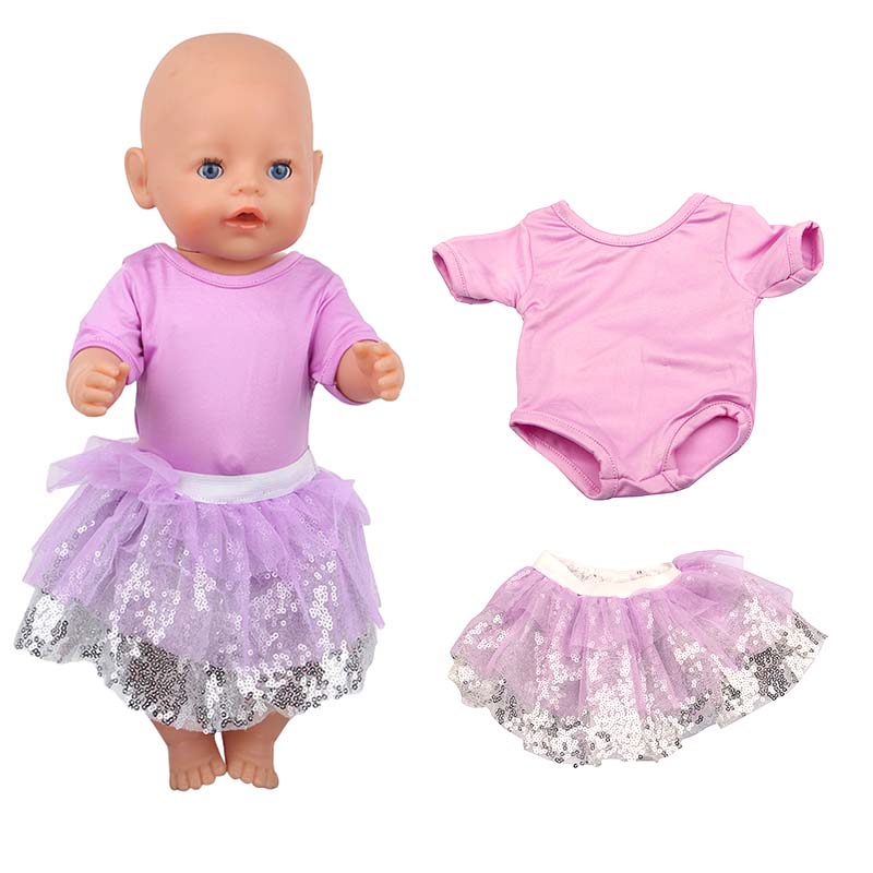 18 inch doll clothes doll purple mesh bling dress doll saree-CL-0196插图2