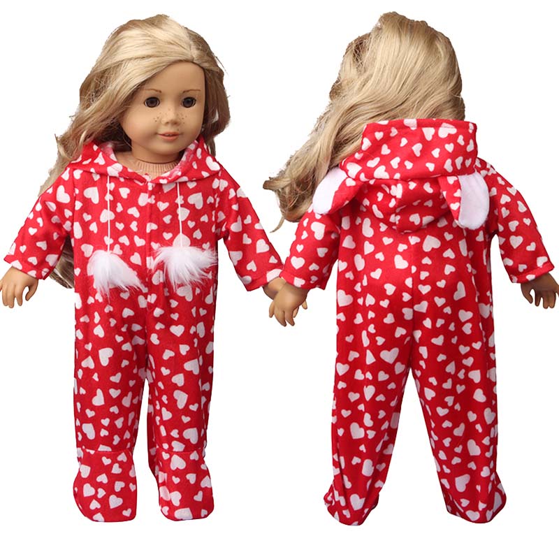 18 inch doll clothes doll littered with love little fox bodysuit (without doll)-CL-0210插图1