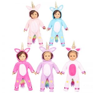 18 inch doll clothes doll unicorn pajamas CL-0233插图2
