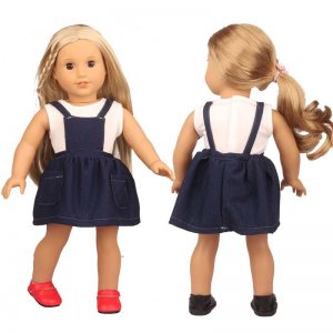 18 inch doll clothes doll strap skirt suit CL-0234插图