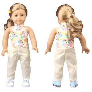 18 inch doll clothes circular flower sling CL-0242插图