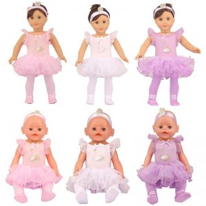 18 inch doll clothes  swan ballet costume CL-0239插图
