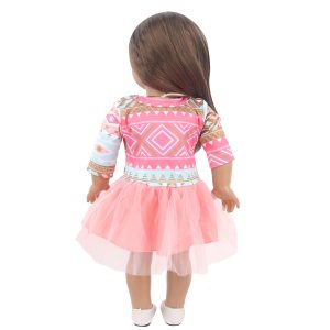 18 inch doll clothes all kinds of printed gauze skirts CL-0229插图2