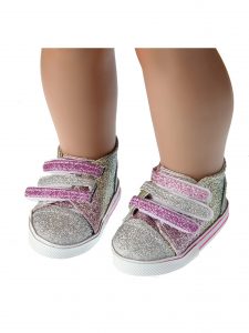 18 inch doll shoes-  Hot Sale  Doll Shiny Colored  Girl cloth Shoes Doll Shoes-SH-0009插图2
