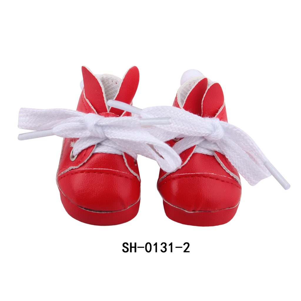 14 inch doll shoes 5.5cm Wool sneakers -SH-0131插图