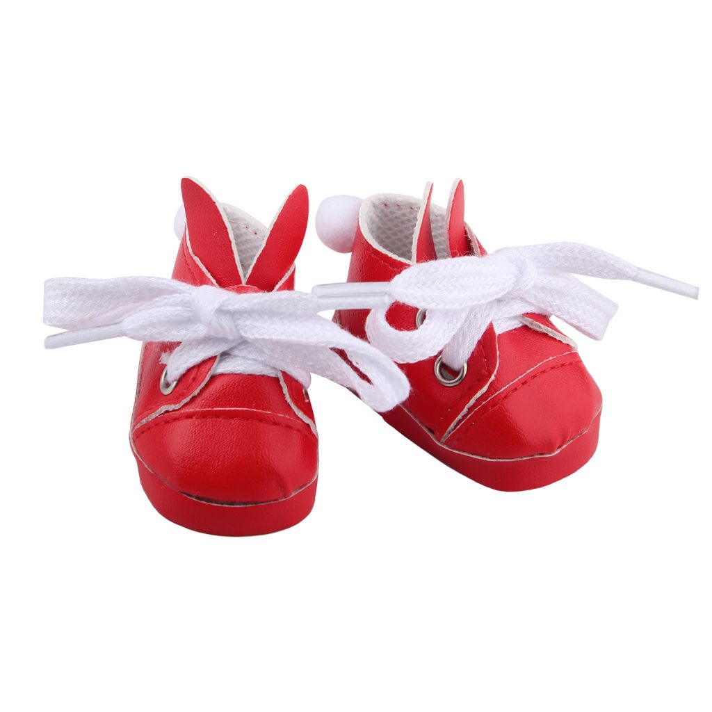 14 inch doll shoes 5.5cm Wool sneakers -SH-0131插图1