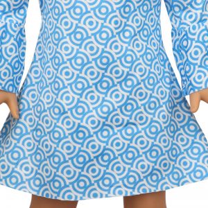 18 inch doll clothes doll  blue fish scale skirt off shoulder dress CL-0220插图2
