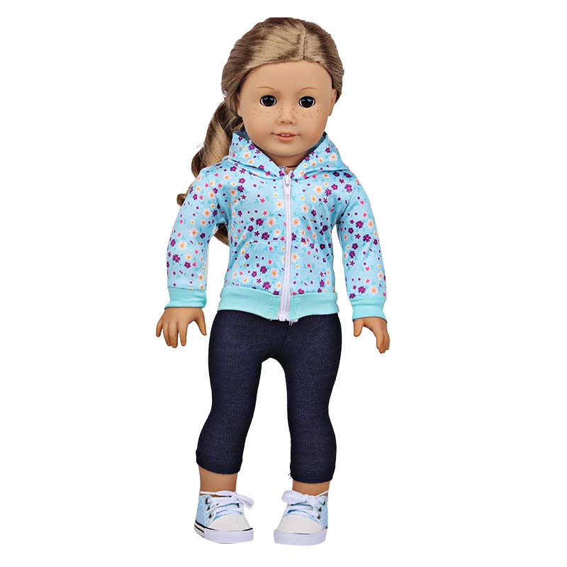 18 inch doll clothes doll printed sports set-CL-0200插图3