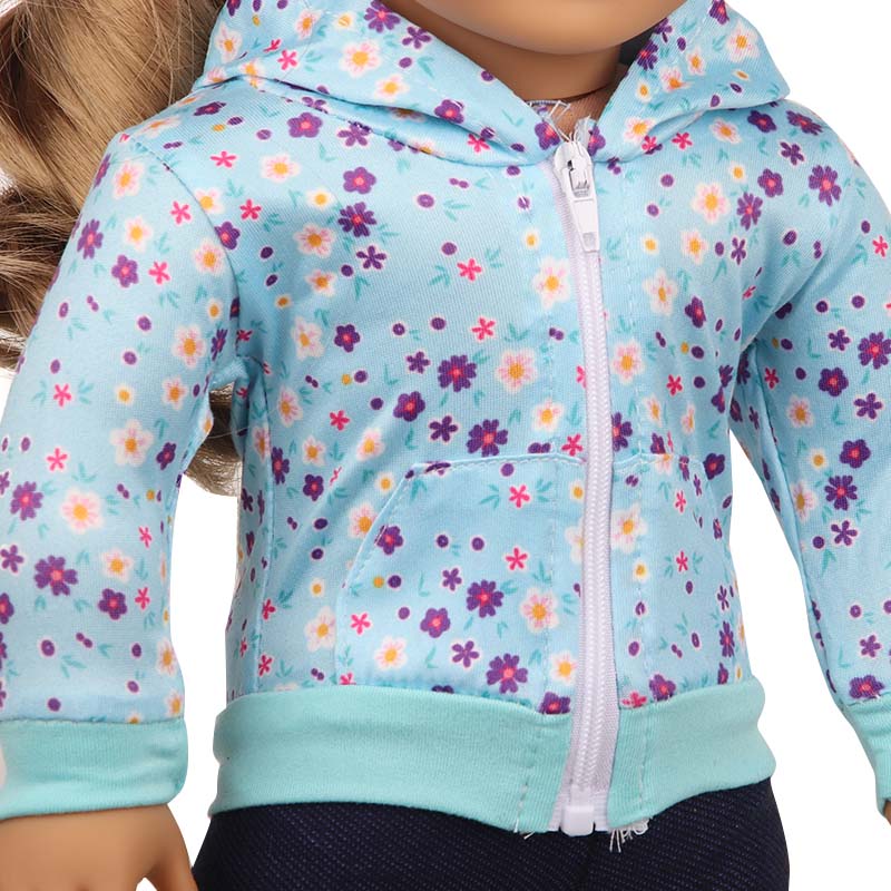 18 inch doll clothes doll printed sports set-CL-0200插图2