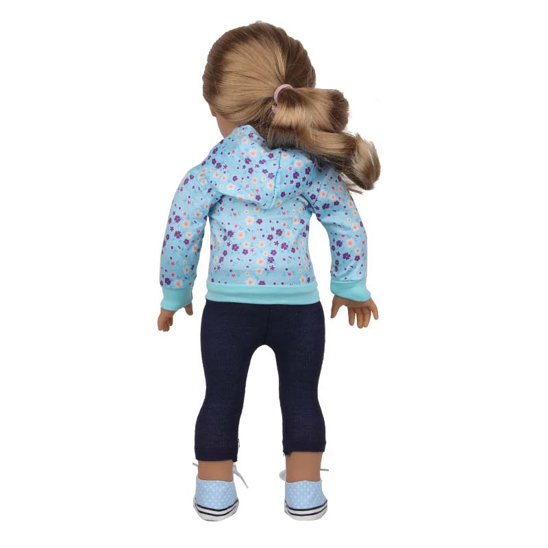 18 inch doll clothes doll printed sports set-CL-0200插图5