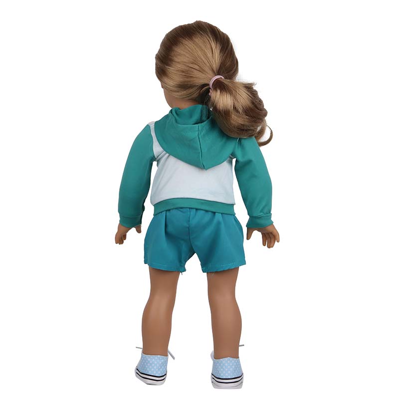 18 inch doll clothes doll  green sportswear -CL-0194插图7