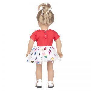 18 inch doll clothes red star gauze skirt CL-0243插图10