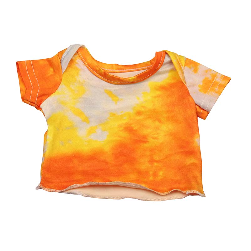 18 inch doll clothes doll orange and yellow top and jeans-CL-0195插图2