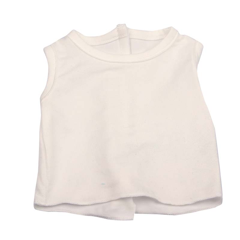 18 inch doll clothes doll Cowboy white t-shirt doll set (shoes not included)-CL-0199插图2