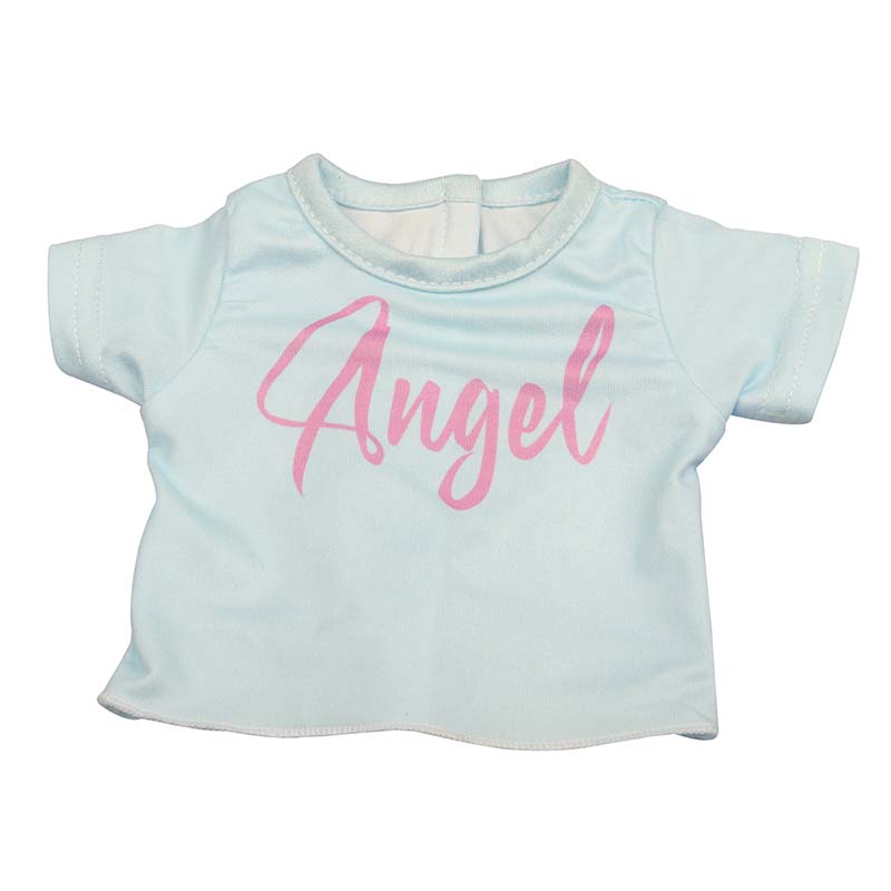 18 inch doll clothes doll ale blue short-sleeved and white five-quarter length pants -CL-0206插图6