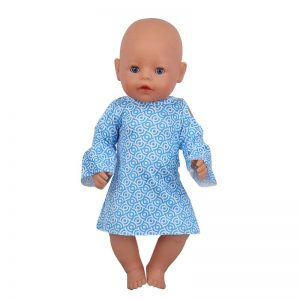 18 inch doll clothes doll  blue fish scale skirt off shoulder dress CL-0220插图8