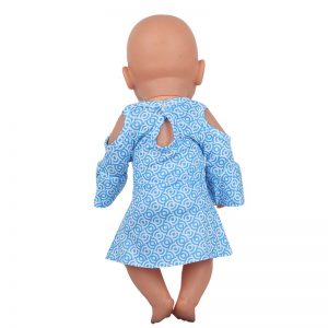 18 inch doll clothes doll  blue fish scale skirt off shoulder dress CL-0220插图10