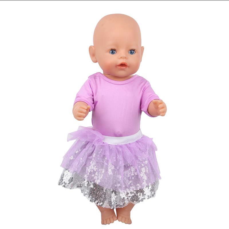 18 inch doll clothes doll purple mesh bling dress doll saree-CL-0196插图8