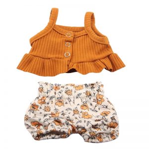 18 inch doll clothes doll orange sleeveless cool suit CL-0237插图1