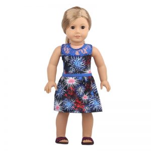 18 inch doll clothes doll fireworks printing CL-0217插图5