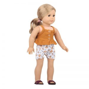 18 inch doll clothes doll orange sleeveless cool suit CL-0237插图3